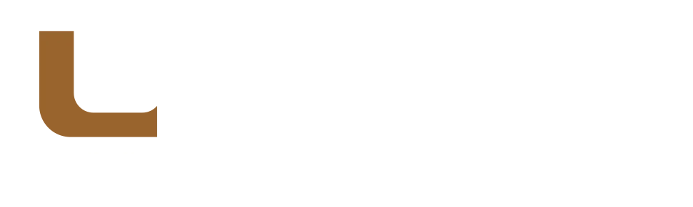 UMOD-logo-darkBG Logo with a brown "L" followed by white space, and a black horizontal line underneath, representing modular construction principles.